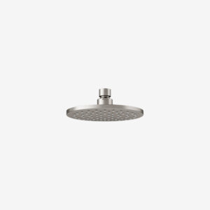 6-inch round brushed nickel showerhead with thick durable design