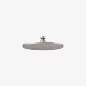 8-inch round brushed nickel showerhead with thick durable design