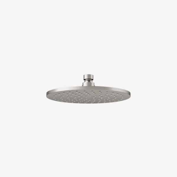 8-inch round brushed nickel showerhead with thick durable design