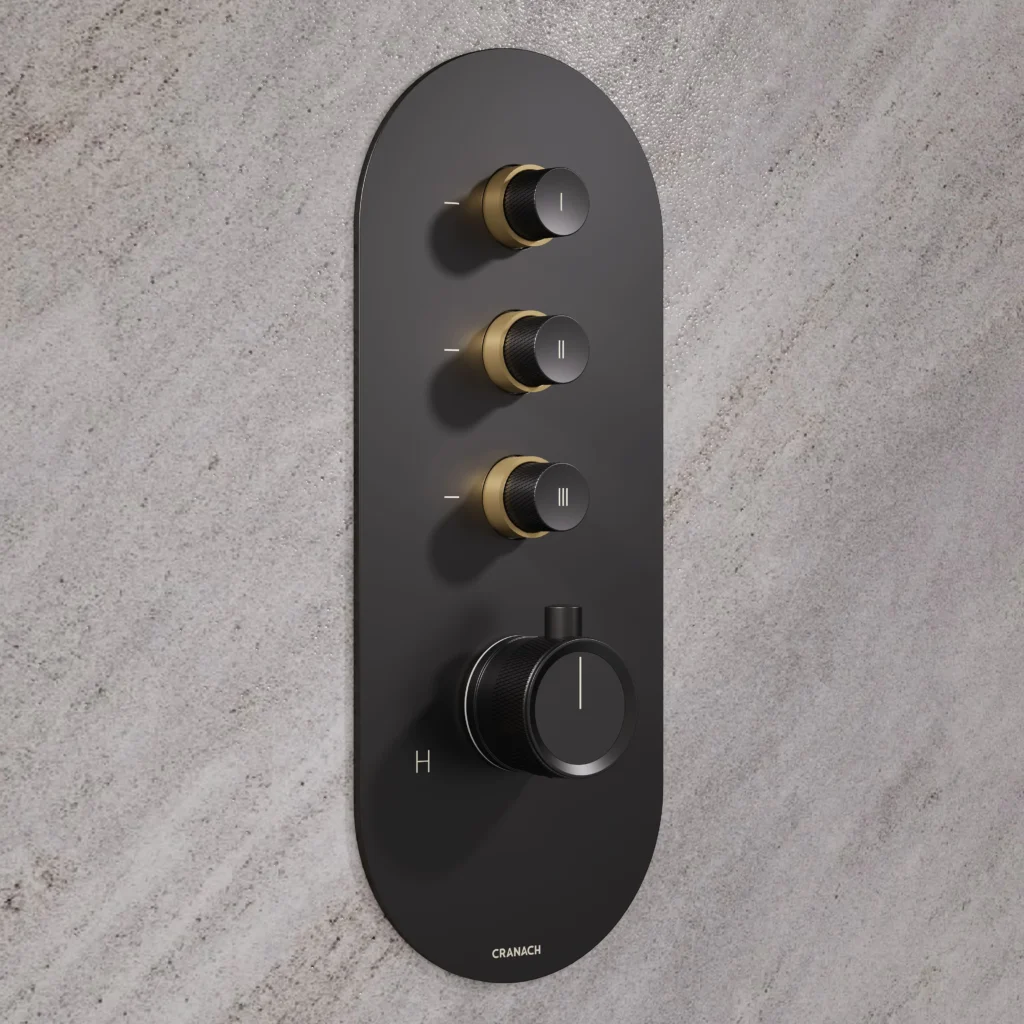 RHUM Three-Function Thermostatic Valve And Trim Set