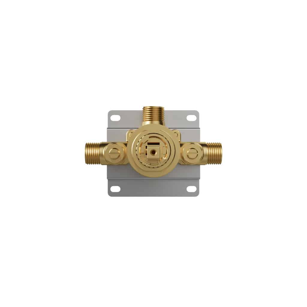 Pressure Balance Valve and 1-Outlet Diverter Rough-In