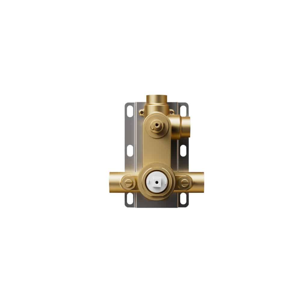 Integrated Pressure Balance Valve and 2-Outlet Diverter Rough-In