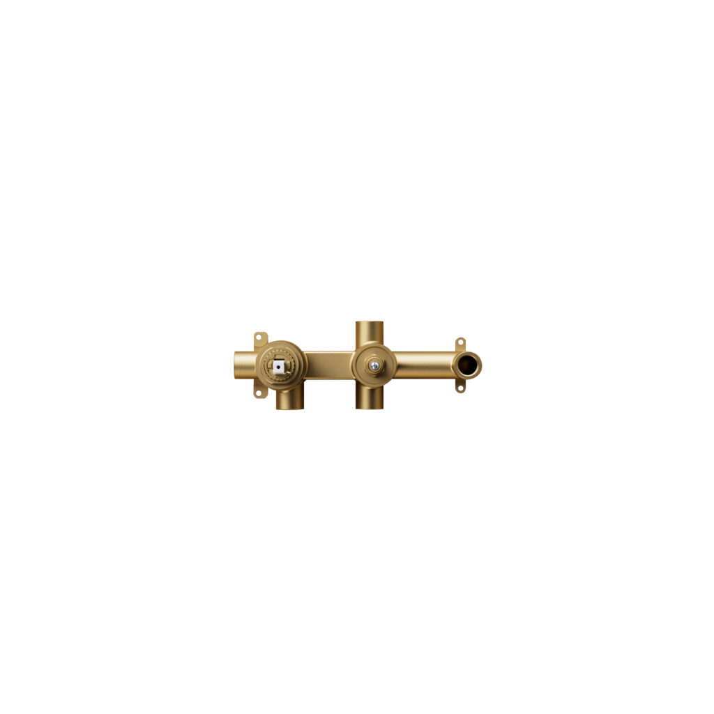 Integrated Pressure Balance Valve and 2-Outlet Diverter Rough-In