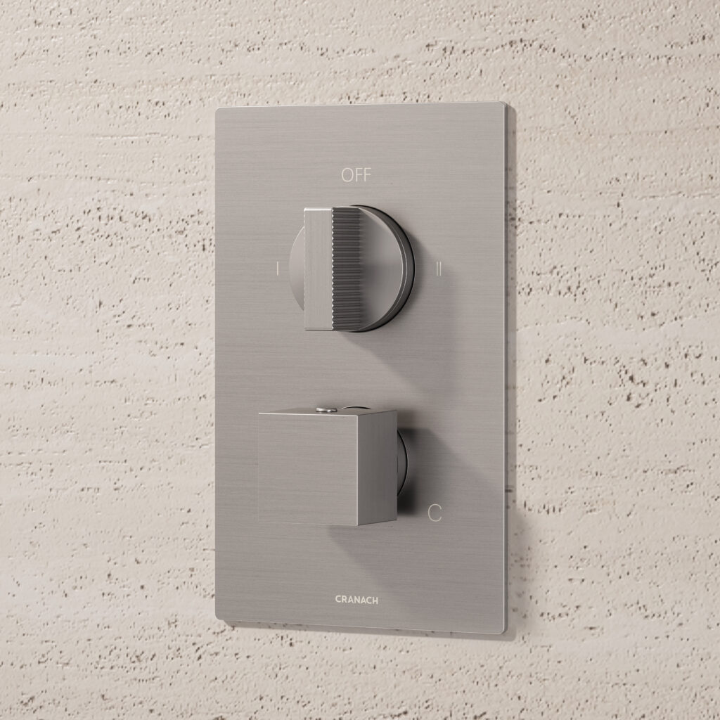 RUGEN 2-Outlet Pressure Balance Valve Trim with Knob Handle