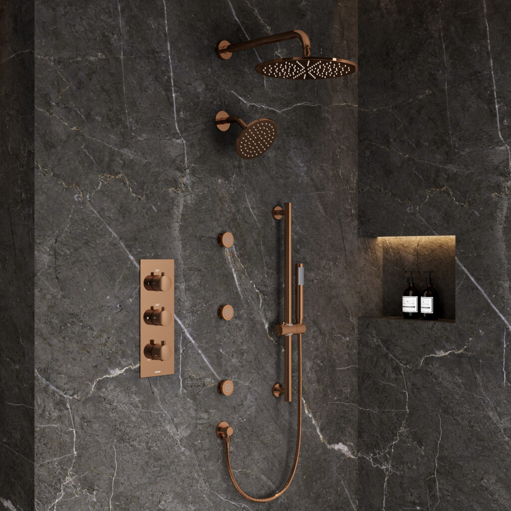 FARNE 4-Outlet Thermostatic Shower System
