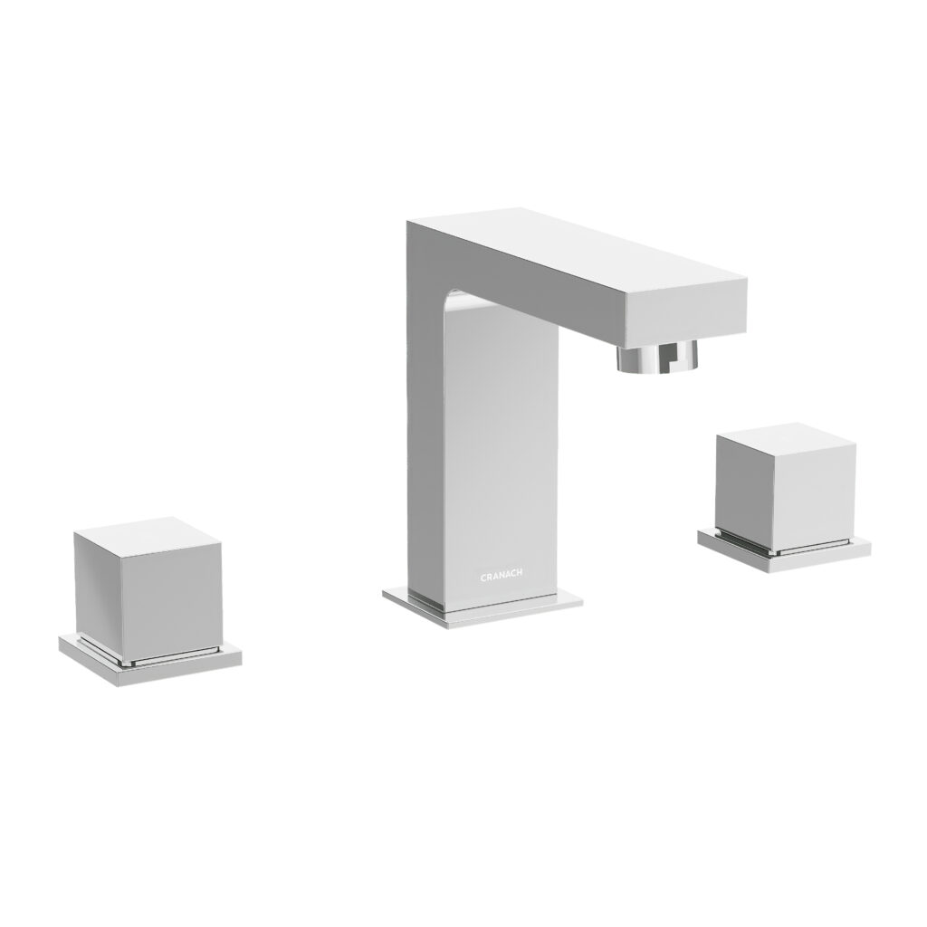 CROZET Widespread Deck-Mount Bathroom Sink Faucet With Knob Handles