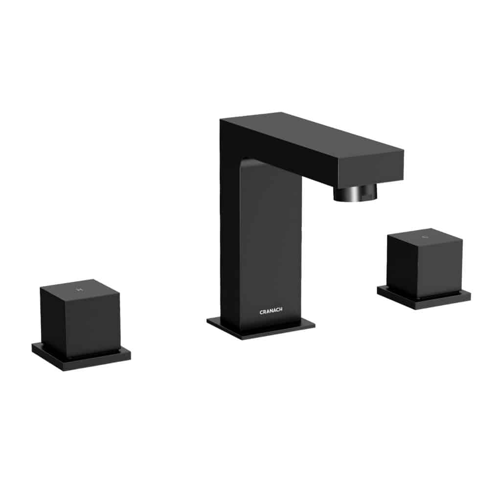 CROZET Widespread Deck-Mount Bathroom Sink Faucet With Knob Handles