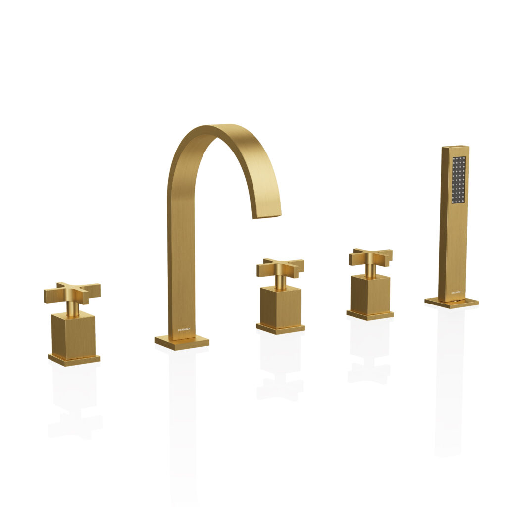 RUGEN Deck Mount Bathtub Faucet