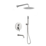 CROZET 10 Inch Three-Function Tub and Shower Set