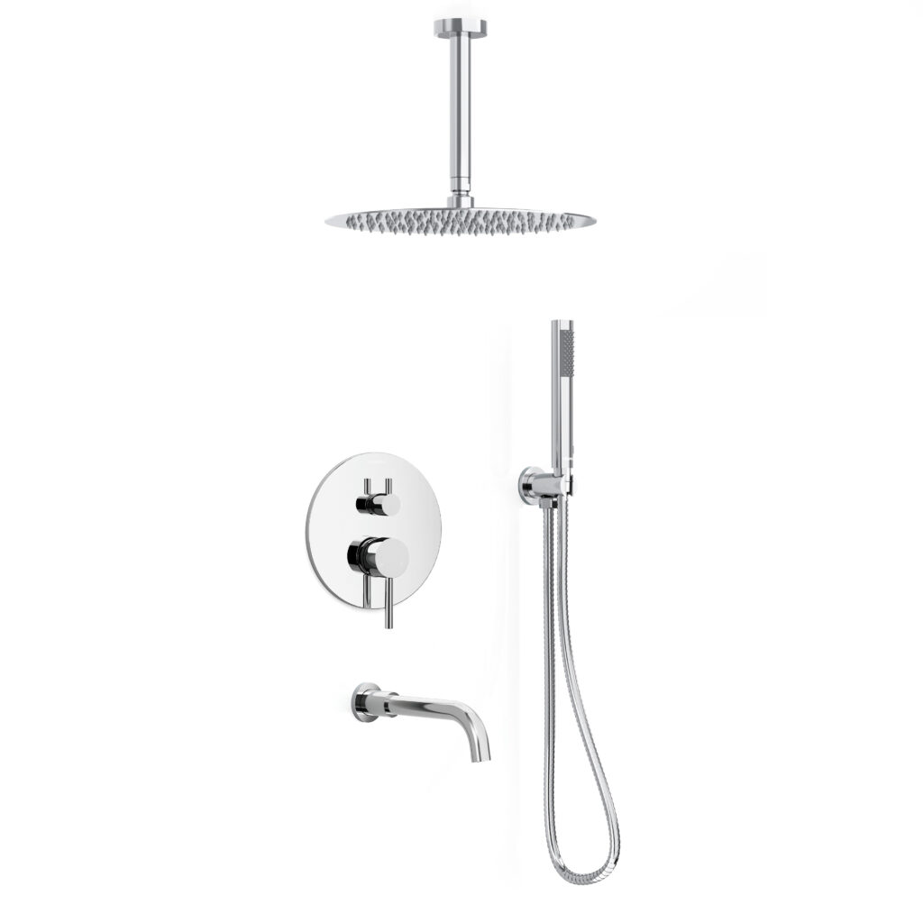 CROZET 3-Outlet Pressure Balance Shower Kit