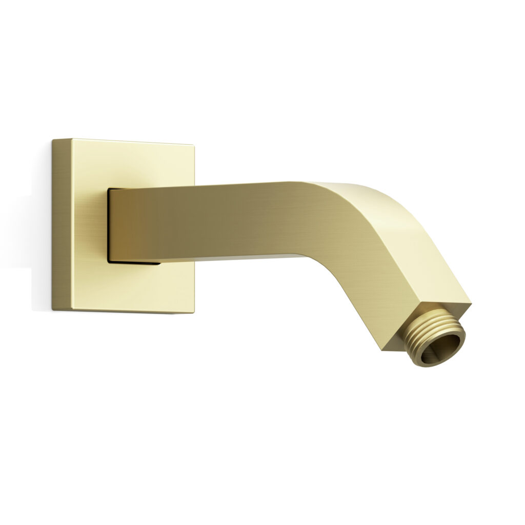 Wall-mount shower arm with flange