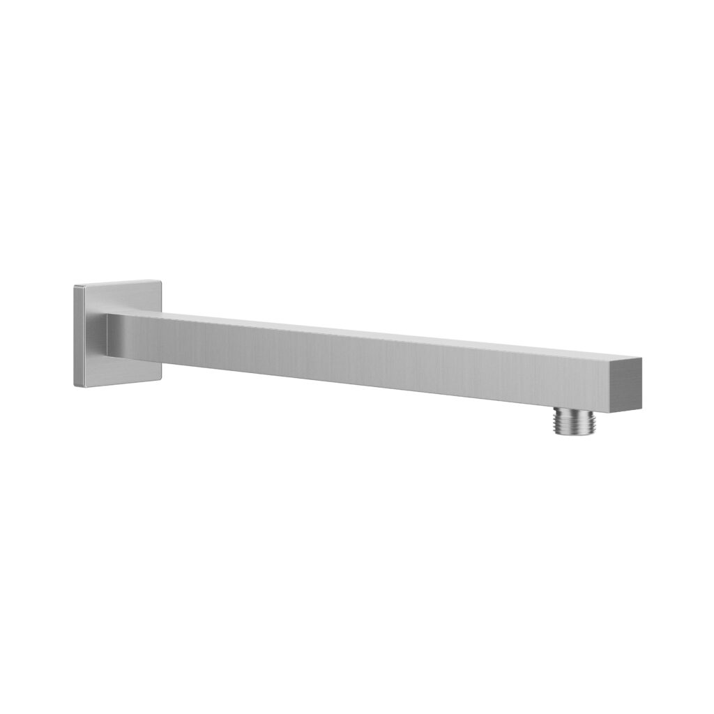 Square Straight Wall-Mount Shower Arm with Flange