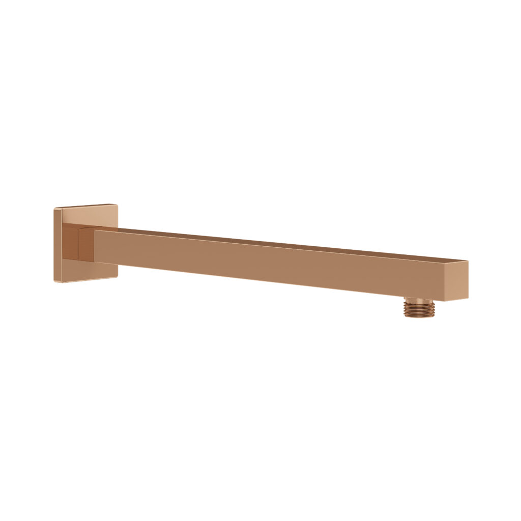 Square Straight Wall-Mount Shower Arm with Flange