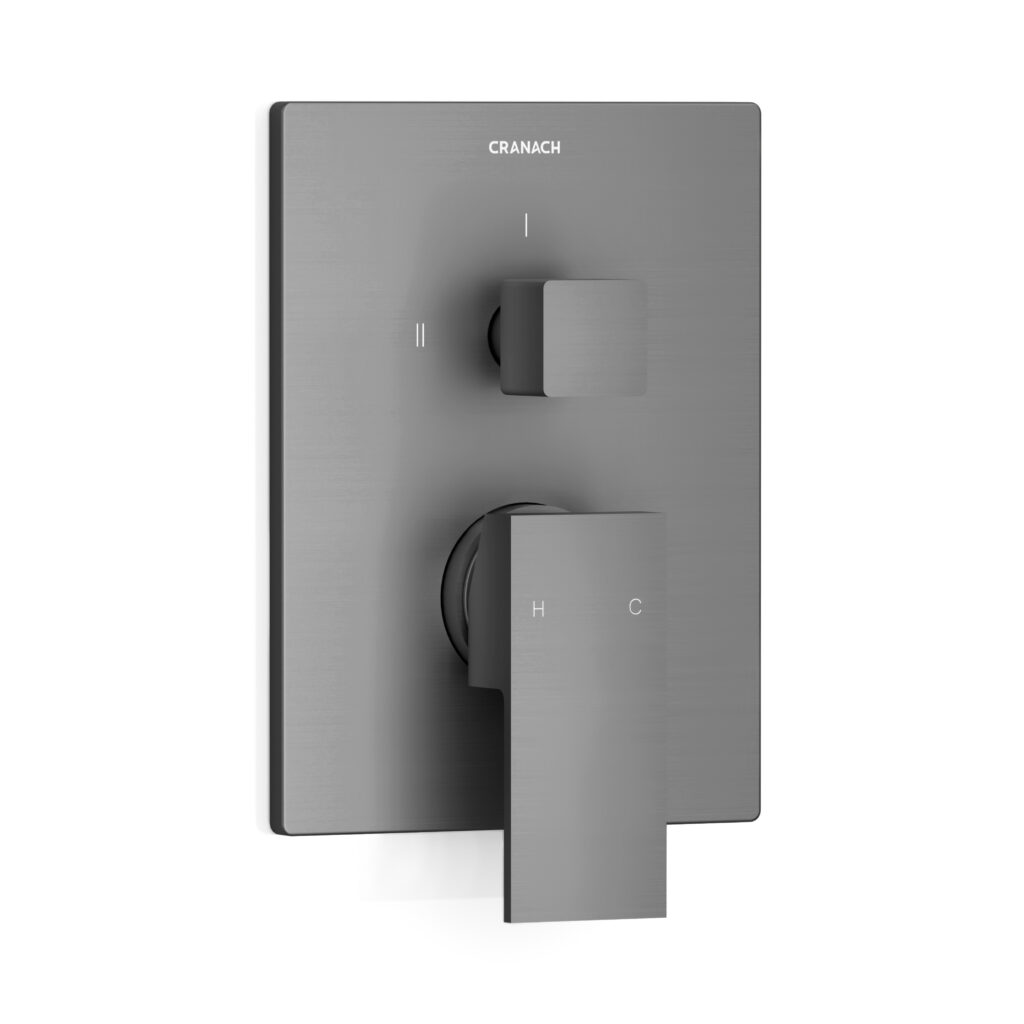 CROZET 2-Outlet Pressure Balance Valve Trim With Lever Handle