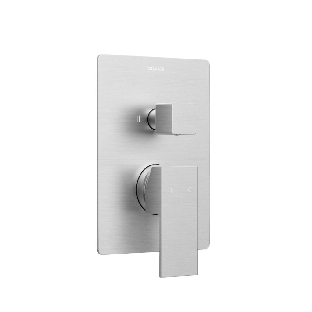CROZET 2-Outlet Pressure Balance Valve Trim With Lever Handle