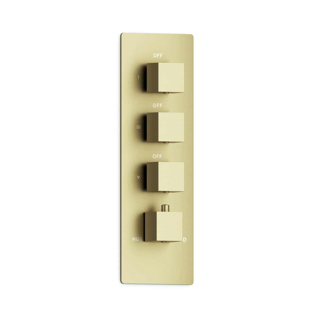 FARNE 6-Outlet Thermostatic Valve Trim with Knob Handle