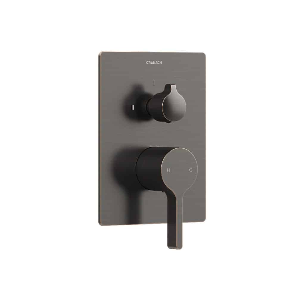 TINIAN 2-Outlet Pressure Balance Valve Trim with Lever Handle