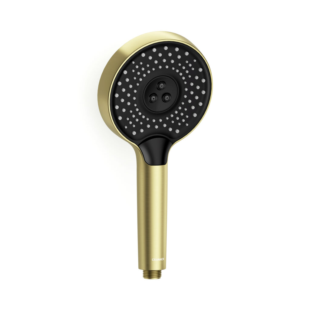 Round Two-function hand shower