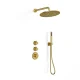 C04.AN05 brushed gold shower faucet set with valve