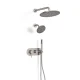 C04.AN07 brushed nickel dual shower head combo