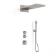 C04.GU11 brushed nickel shower faucet and diverter