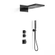 C04.GU11 matte black shower faucet and diverter