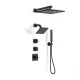 C04.RU10 matte black multi head shower systems