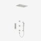 5-function wellness shower system with a 22.8x15-inch LED showerhead offering rainfall, waterfall, and mist modes in Brushed Nickel