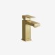 Single-handle bathroom sink faucet brushed gold Gough