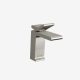 Single-handle bathroom sink faucet brushed nickel Farne