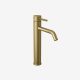 Tall single-handle bathroom sink faucet brushed gold Angelsey