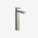 Tall single-handle bathroom sink faucet brushed nickel Gough