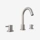 Widespread bathroom sink faucet with lever brushed nickel Angelsey