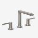 Widespread bathroom sink faucet with lever handles brushed nickel Tinian