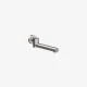 Swivel bath spout in Brushed Nickel, round wall-mounted design