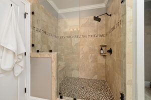 shower in bathroom