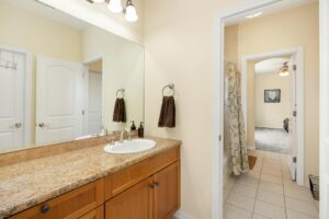 mirror in bathroom