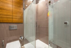an interior of a bathroom